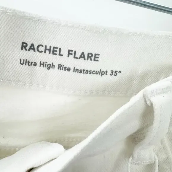 DL1961 Rachel Flare Ultra High Rise Instasculpt Jeans White Size 30 NWT